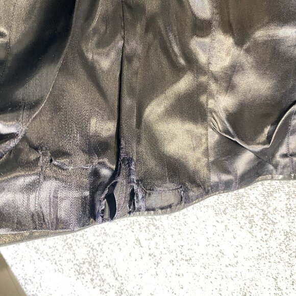 JERRY SHABO Black Soft Leather Jacket Minimalist XS Zip Front Fitted Luxury - Picture 10 of 12